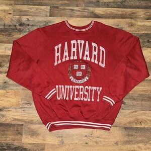 VTG Harvard University Sweatshirt XL Red Licensed Harvard